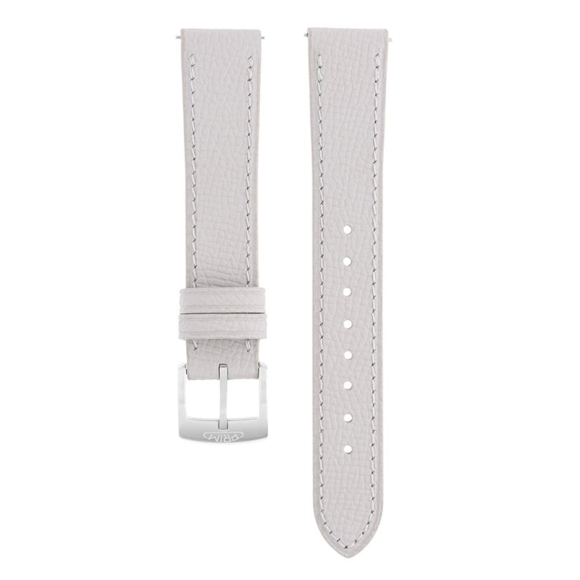Kožený řemínek na hodinky PRIM Kožený řemínek na hodinky PRIM RB.15907 (18 mm) - světle šedý - RB.15907.1816.9595.L1