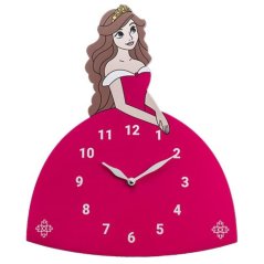 Dětské nástěnné hodiny PRIM Princezna - růžové - E11.4627.20.007038