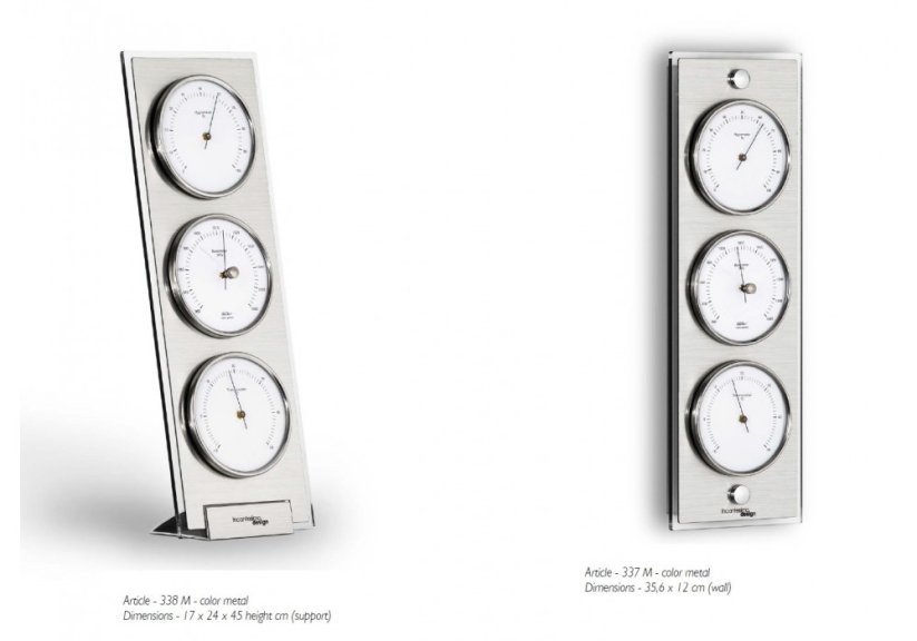 Dizajnová stolná meteostanica-barometer I338M IncantensimoDesign 45cm