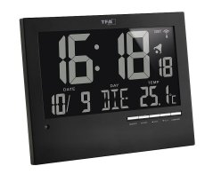 TFA 60.4508 - Rádiom riadené nástenné hodiny s češtinou a automatickým podsvietením