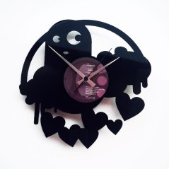 Dizajnové nástenné hodiny Discoclock 061 Strašidlo lásky 30cm