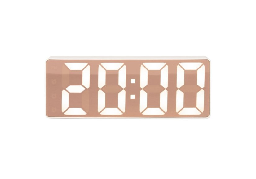 Dizajnové LED hodiny - budík 5877WH Karlsson 16cm