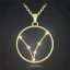 Strieborný pozlátený náhrdelník znamenia ryby Minet Stars JMAS9503GN45