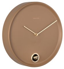 Nástěnné hodiny s kukačkou 6123BR Karlsson 30cm, hnědé
