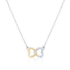 Pozlacený stříbrný náhrdelník JVD SVLN0422XH2GO45