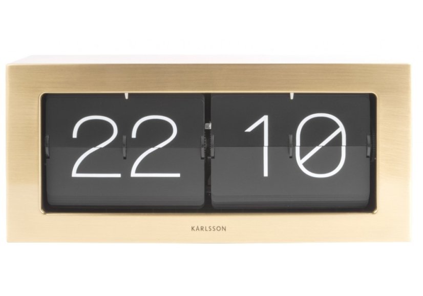 Dizajnové nástenné/stolové preklápacie hodiny 5642GD Karlsson 37cm