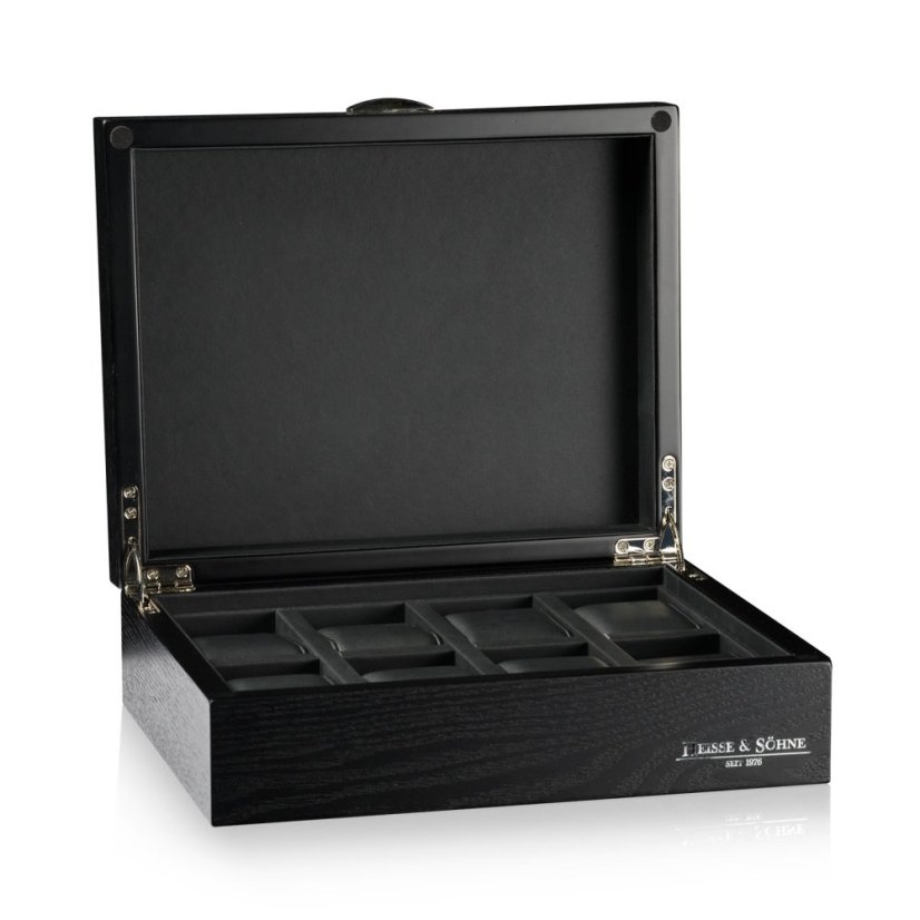 Kazeta na hodinky HEISSE & SÖHNE 70019-144 HS Bregano 8 - Schwarz