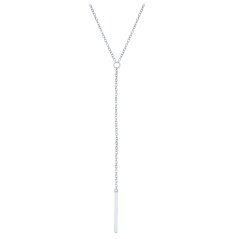 MINET Elegantní stříbrný náhrdelník tyčka