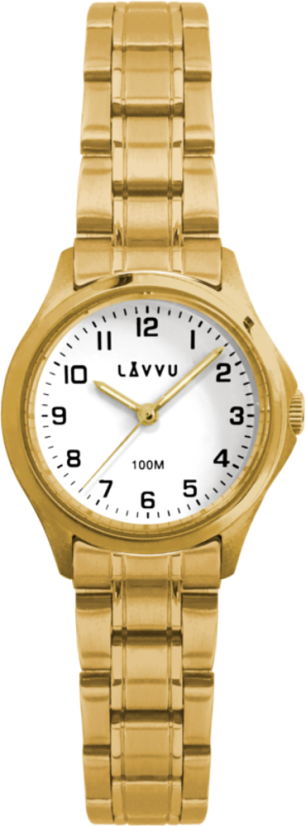Dámske hodinky LAVVU ARENDAL Original Gold s vodotesnosťou 100M LWL5023