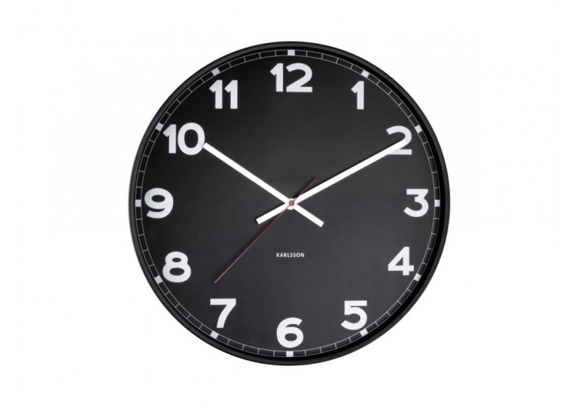 Dizajnové nástenné hodiny 5847BK Karlsson 41cm