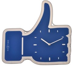 Dizajnové nástenné hodiny 3072bl Nextime Facebook Like 42cm