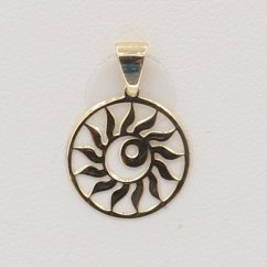 Zlatý prívesok slnka 2726LOT (585/1000) 0.4 g