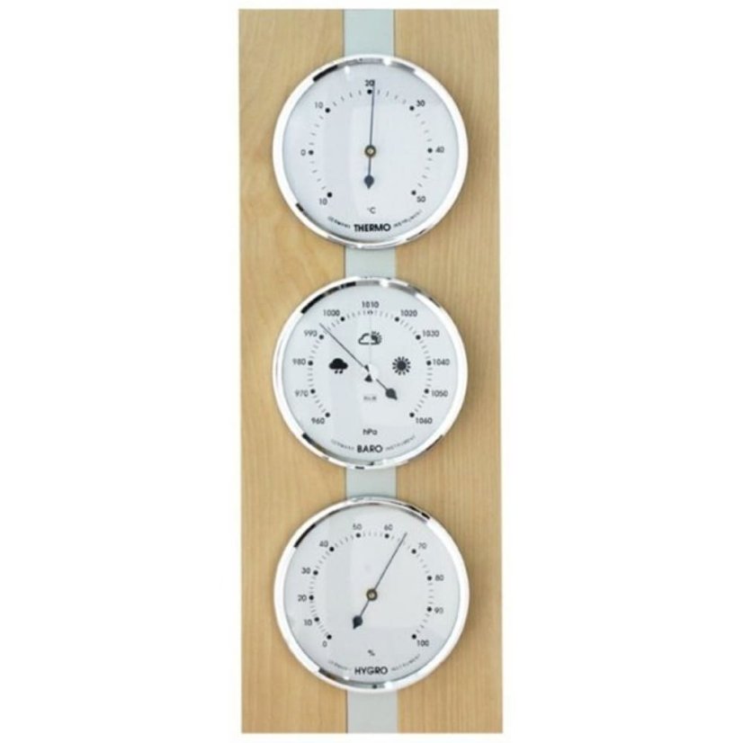 Barometer 8063B s teplomerom a vlhkomerom - svetlo hnedý - E16.4651.5170.004163