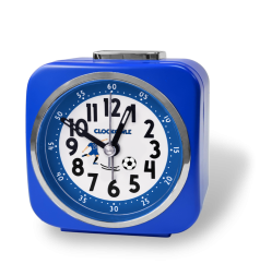 CLOCKODILE Modrý dětský budík FOTBAL