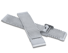 LAVVU Strieborný kovový ťah MESH Band Silver - 22