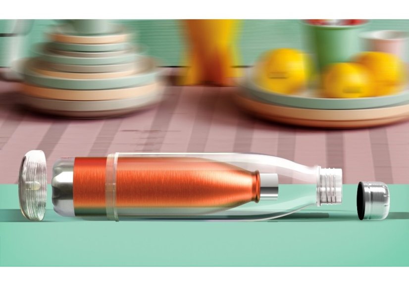 ASOBU trendy termoska Viva La Vie modrá 525ml