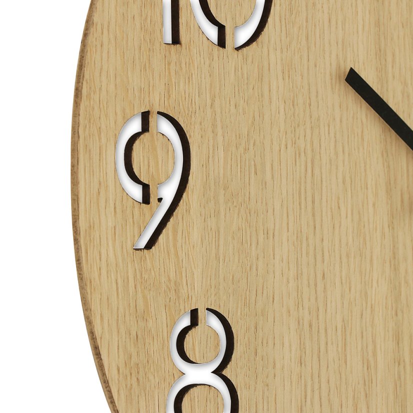 Nástenné hodiny s tichým chodom PRIM Authentic Veneer - B - E07P.4242.51