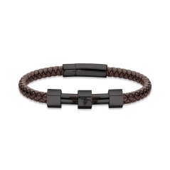 Náramek POLICE Hardware Brown Black 19 cm PEAGB2119623