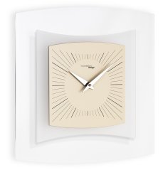 Designové nástěnné hodiny I059TR caffé latte IncantesimoDesign 35cm
