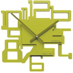 Dizajnové hodiny 10-003 CalleaDesign Kron 32cm (viac farebných verzií) Farba zelená oliva-54