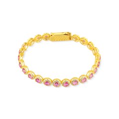 Pozlátený strieborný náramok JVD SVLB0519XK6GR18