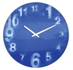 Dizajnové nástenné hodiny 3077bl Nextime 3D 39cm