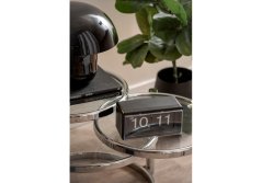 Designové nástěnné-stolní překlápěcí hodiny 6055BK Karlsson 20cm