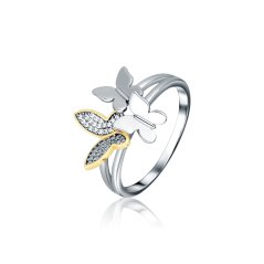 Strieborný prsteň JVD SVLR1166X61BI53