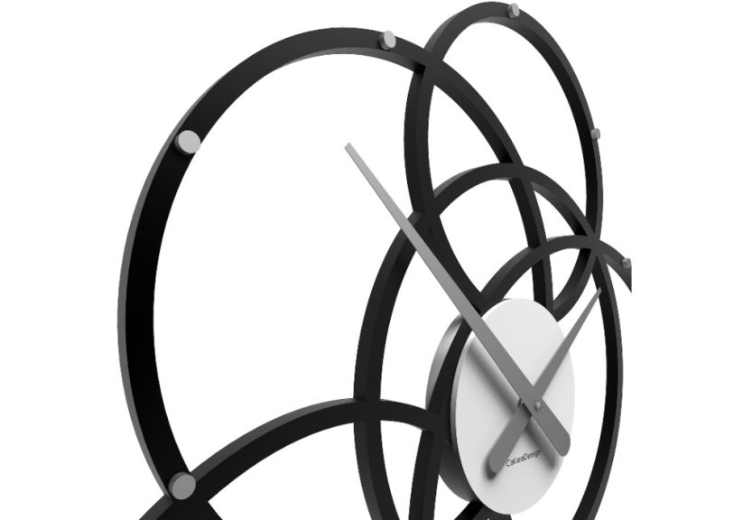 Dizajnové hodiny 10-215 CalleaDesign Black Hole 59cm (viac farebných variantov) Farba biela-1 - RAL9003