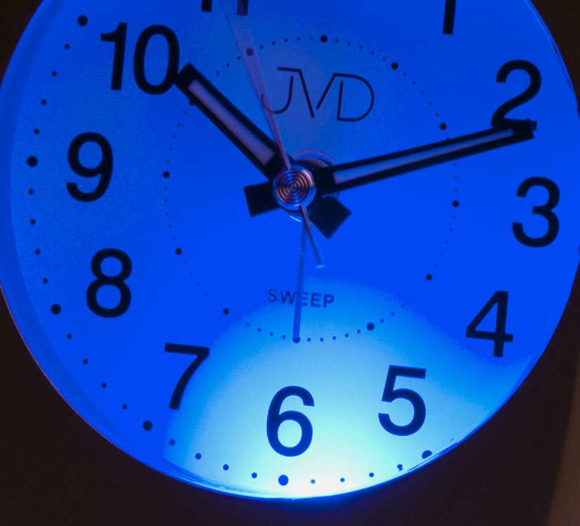 Budík s tichým chodem JVD VSRP312.3