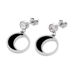 Nerezové náušnice 70392.A - stříbrné barvy - SER.70392.A.7090.OC.21