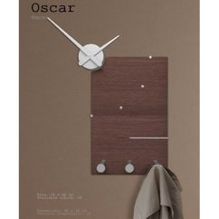 Dizajnové hodiny 10-130 CalleaDesign Oscar 66cm (viac farebných verzií) Farba čokoládová-69 - RAL8017