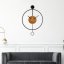 Nástěnné kovové designové hodiny s tichým chodem MPM Circulo - B - E04.4285.90