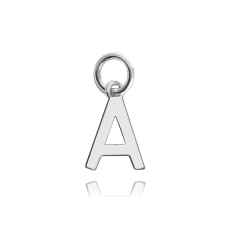 MINET Strieborný príves drobné písmeno "A"