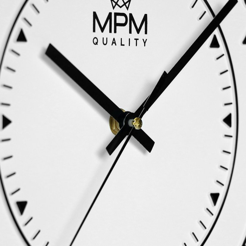 Nástenné hodiny s tichým chodom MPM Horizons - E01.4369.90