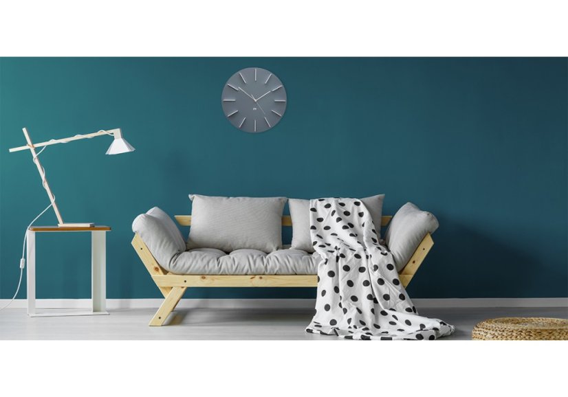 Dizajnové nástenné hodiny Future Time FT2010GY Round grey 40cm