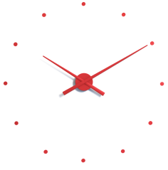 Dizajnové nástenné hodiny NOMON OJ červené 50cm