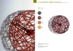 Dizajnové hodiny Diamantini a Domeniconi Ci Vediamo red 50cm