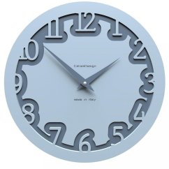 Dizajnové hodiny 10-002 CalleaDesign Labirinto 30cm (viac farebných verzií) Farba svetlo modrá klasik-74 - RAL5012