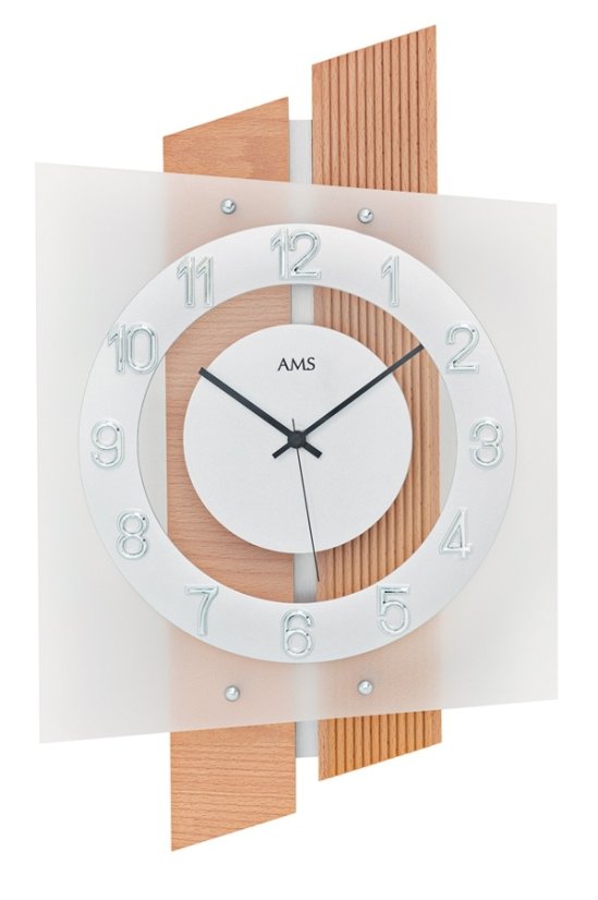 Designové nástěnné hodiny 5530 AMS řízené rádiovým signálem 46cm Designové nástěnné hodiny 5530 AMS řízené rádiovým signálem 46cm