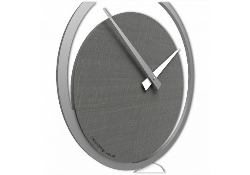 Designové kyvadlové hodiny 11-010 CalleaDesign Eclipse 51cm (více barevných variant) Barva zelené jablko-76 Dýha wenge - 89
