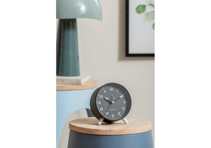 Designový budík 6029BK Karlsson 12cm