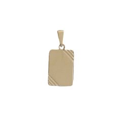 Zlatý prívesok doštička 2705LOT (585/1000) 1.05 g