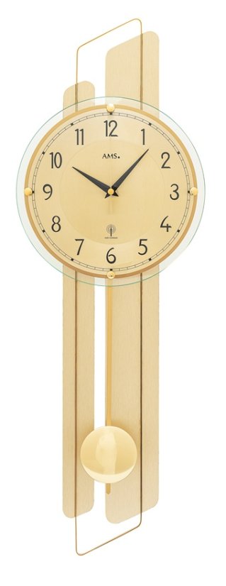 Dizajnové nástenné hodiny 5329 riadené rádiovým signálom AMS 66cm Dizajnové nástenné hodiny 5329 riadené rádiovým signálom AMS 66cm
