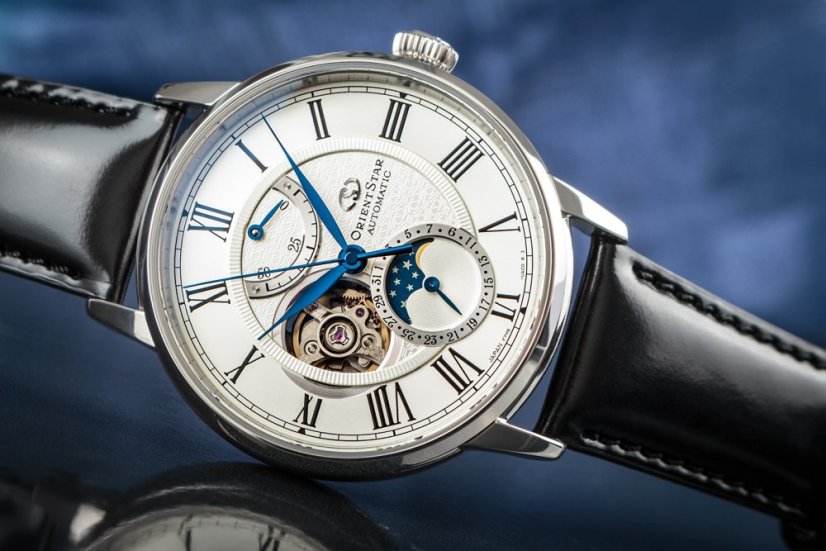 Orient Star Classic Moonphase Open Heart Automatic RE-AY0106S00B