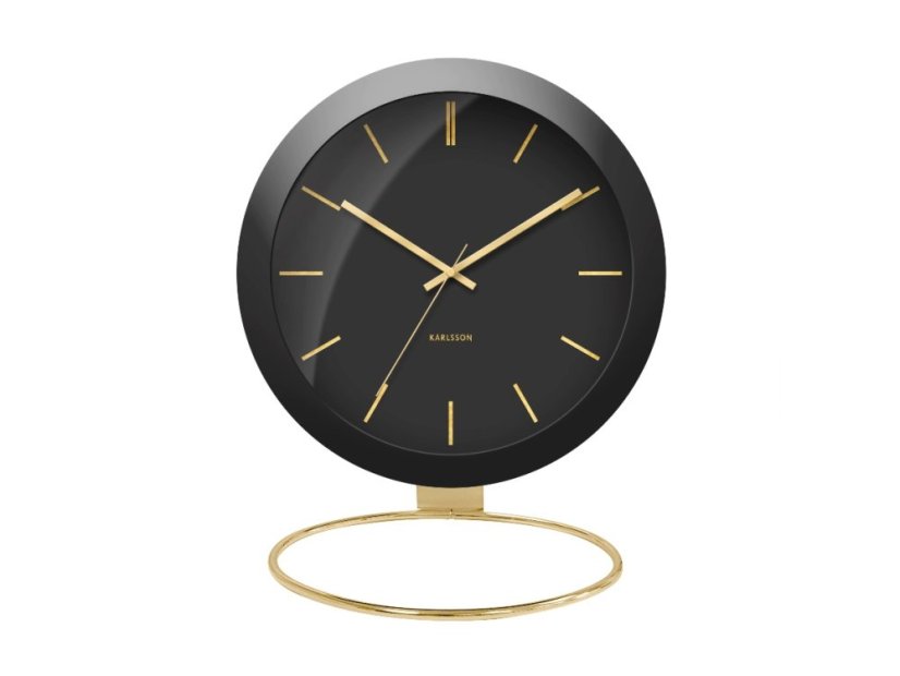 Dizajnové stolné hodiny 5832BK Karlsson 25cm