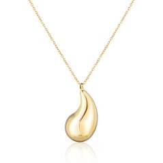 Oceľový pozlátený náhrdelník JVD SSSN0091X20GO45