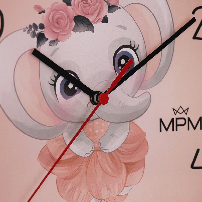 Dětské nástěnné hodiny MPM slon - E01M.4268.20