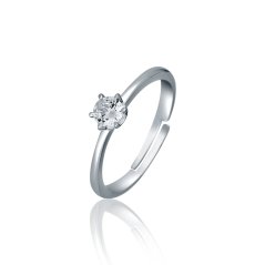 Stříbrný prsten JVD SVLR0988X61BI46