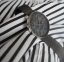 Strieborno-čierne dámske hodinky MINET PRAGUE Black Flower MESH s číslami MWL5165